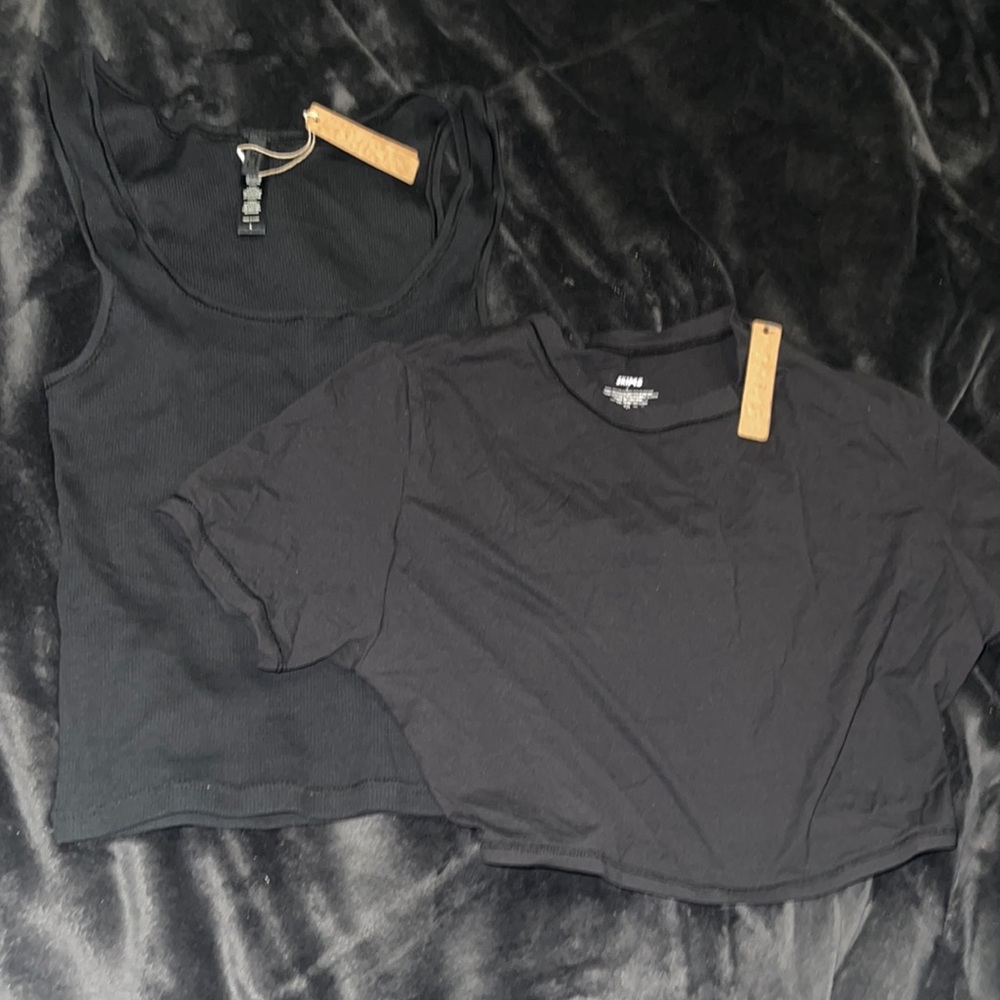 2 Black Skims Tops